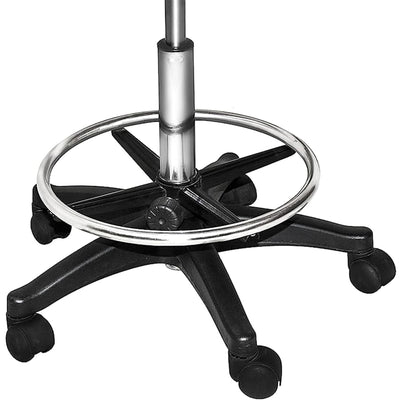 Chromium Professional Rotating Cutting Stool with Foam Cushions, Black(Open Box) - VMInnovations
