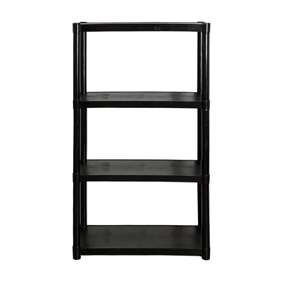 Juggernaut Storage 55" Plastic 4 Tier Garage/Shed Utility Shelving Rack, Black - VMInnovations