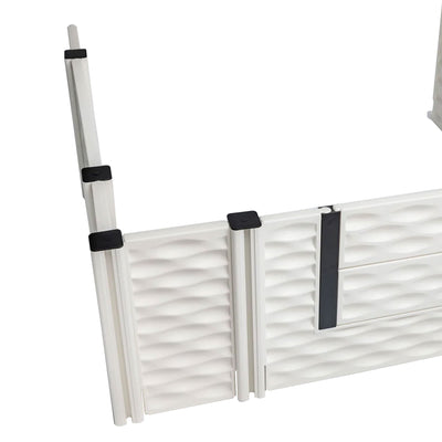 EZwhelp EZclassic 48" Add On Room with Front Panel Set & Doors, White (Open Box) - VMInnovations
