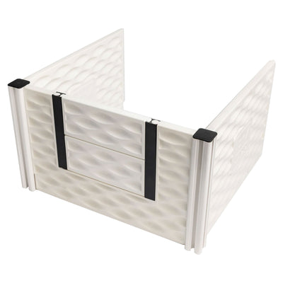 EZwhelp EZclassic 28 Inches Add On Room with Front Panel Set and Doors, White - VMInnovations