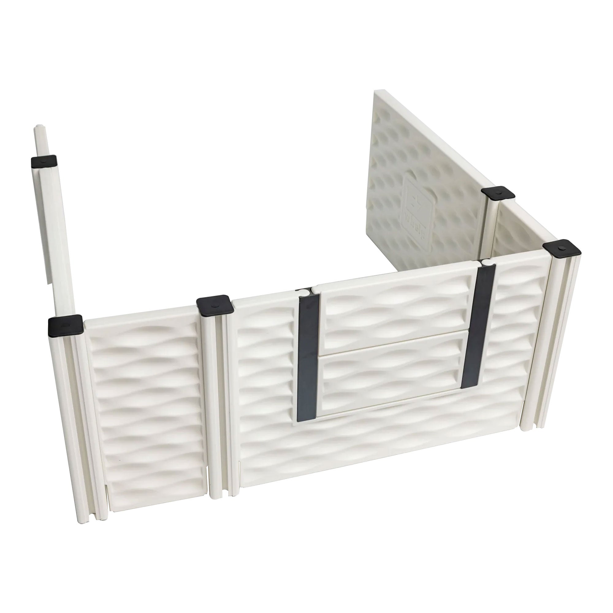 EZwhelp EZclassic 38" Add On Room w/Front Panel Set & Doors, White (For Parts) - VMInnovations