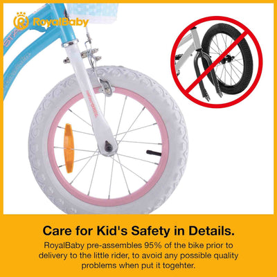RoyalBaby Stargirl Children's Outdoor Bicycle, 20 Inch with Kickstand, Blue - VMInnovations