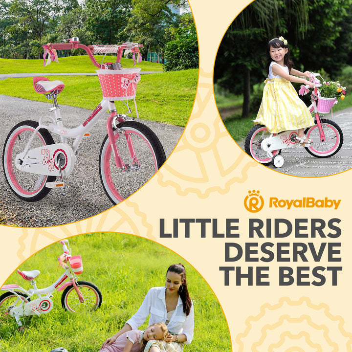 RoyalBaby Princess Girl Kid Outdoor Bicycle 18" with Kickstand  (Open Box)