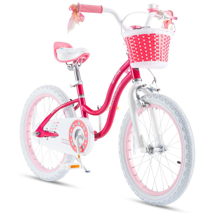 RoyalBaby Stargirl Children's Outdoor Bicycle, 18 In with Kickstand(Open Box)
