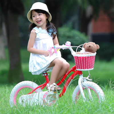 RoyalBaby Stargirl Children's Outdoor Bicycle, 18 In with Kickstand(Open Box) - VMInnovations