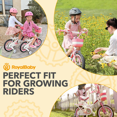 RoyalBaby Princess Kids Bicycle 20" with Kickstand, Bunny/Pink Purple (Open Box)