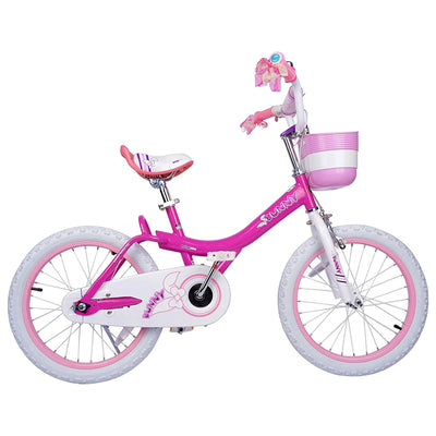 RoyalBaby Princess Girl Kids Outdoor Bicycle 18" with Kickstand, Bunny/Fuchsia (Open Box)