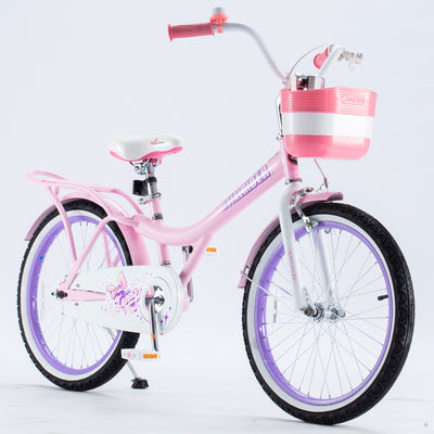 RoyalBaby Princess Girl Kid Outdoor Bicycle 20" with Kickstand, Jenny Light Pink - VMInnovations