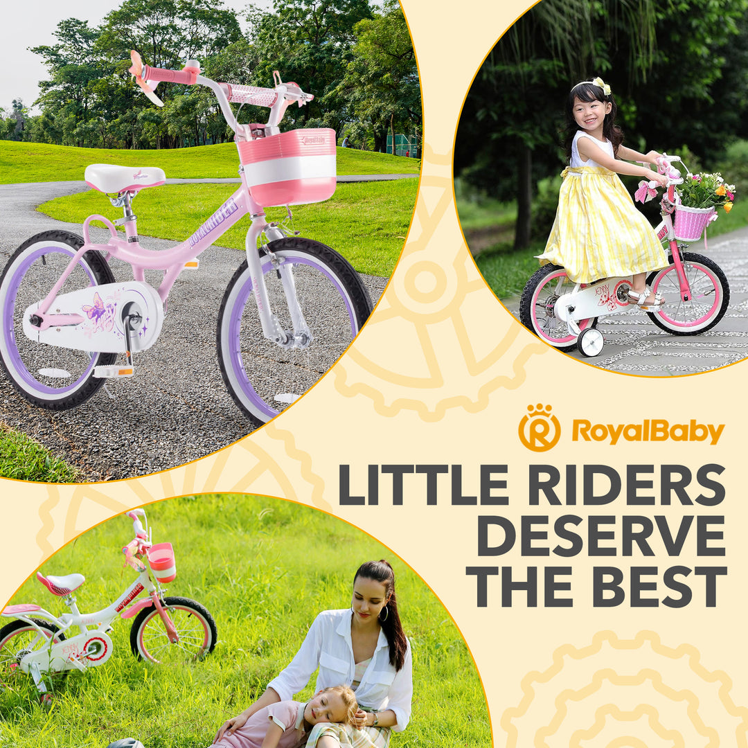 RoyalBaby Princess Girl Kid Outdoor Bicycle 20" with Kickstand, Jenny Light Pink