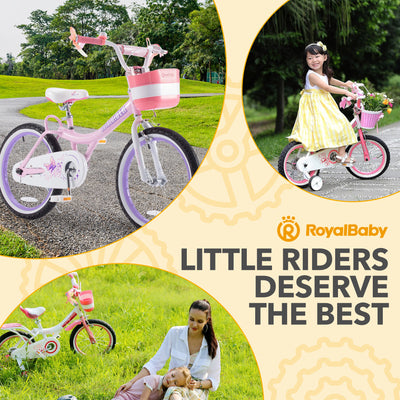 RoyalBaby Princess Bicycle 20" with Kickstand, Jenny Light Pink (Open Box) - VMInnovations