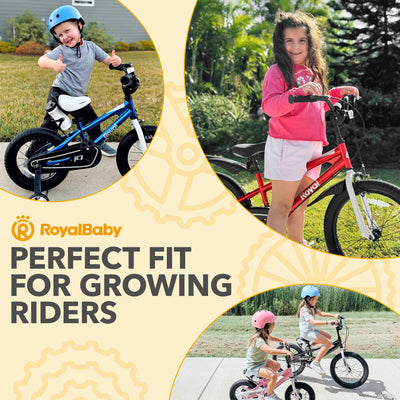 RoyalBaby Freestyle Outdoor Kid's Bicycle with Training Wheels, 16 Inch, Green - VMInnovations