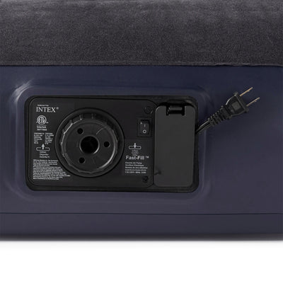 Intex Twin Classic Pillow Rest Airbed Air Mattress Bed w/ Pump (Open Box)