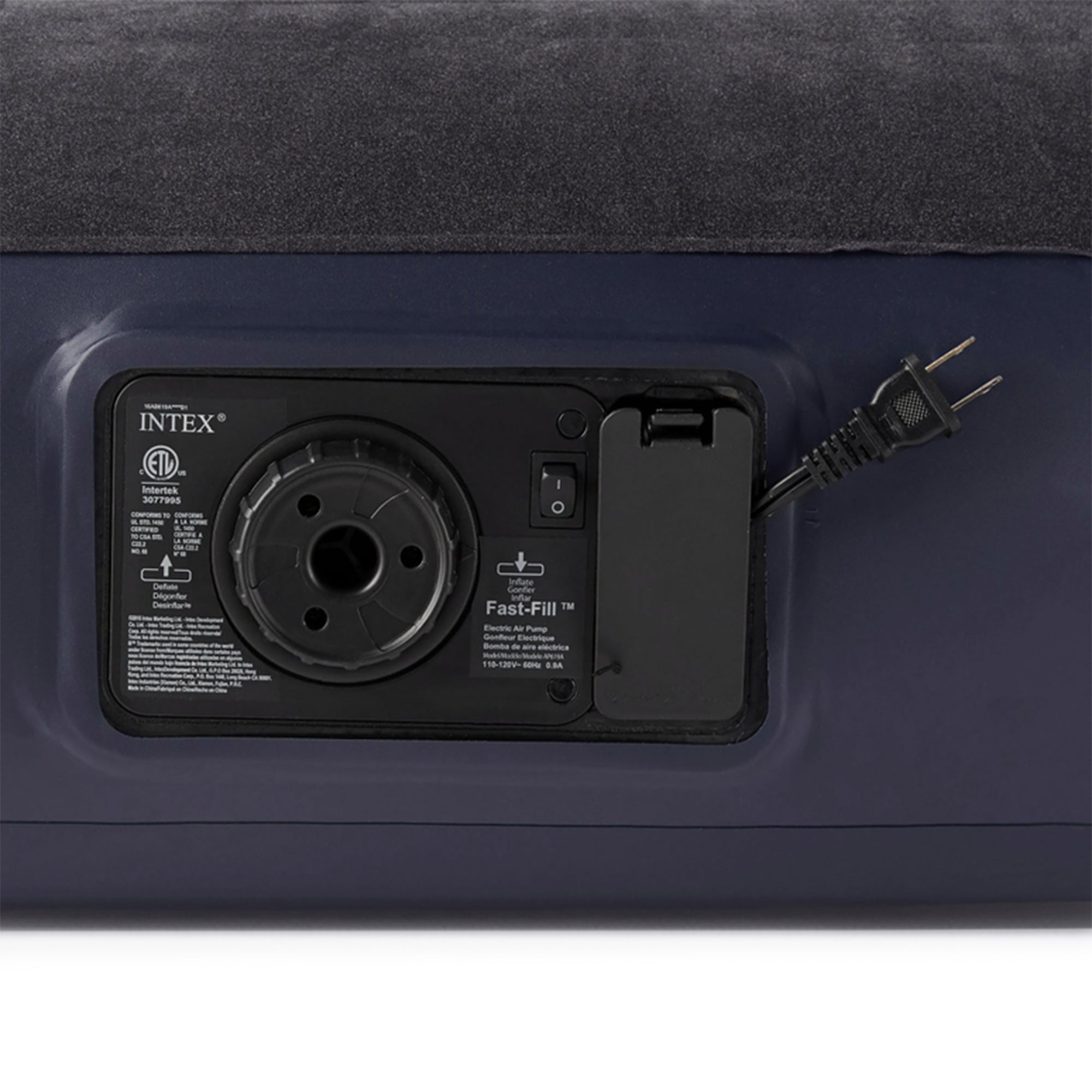 Intex Twin Classic Pillow Rest Air Mattress Bed With Built-In Pump (Used)