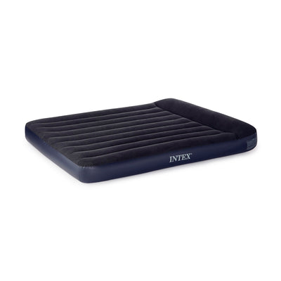 Intex Queen Classic Pillow Rest Air Mattress Bed w/ Built-In Pump (Used)