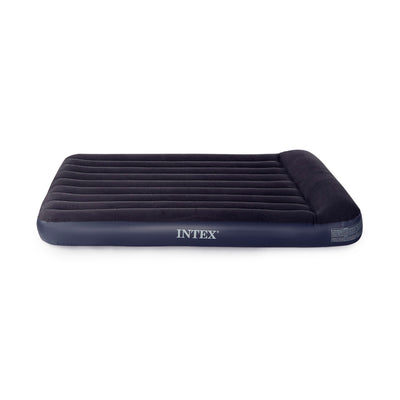 Intex Queen Classic Pillow Rest Air Mattress Bed w/ Built-In Pump (Used)