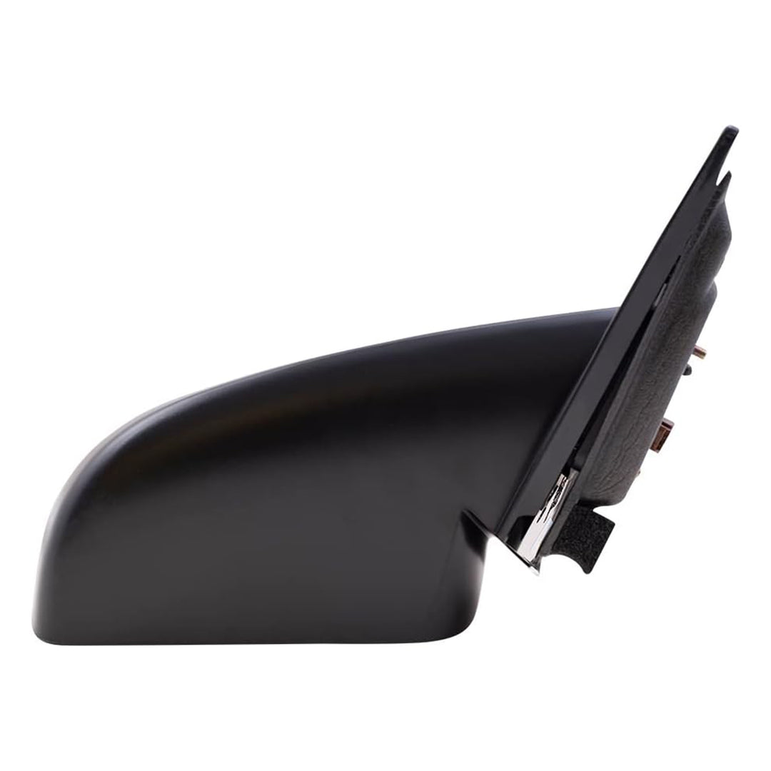 Brock Passenger Power Side View Mirror, Housing and Glass, Ready to Paint, Black