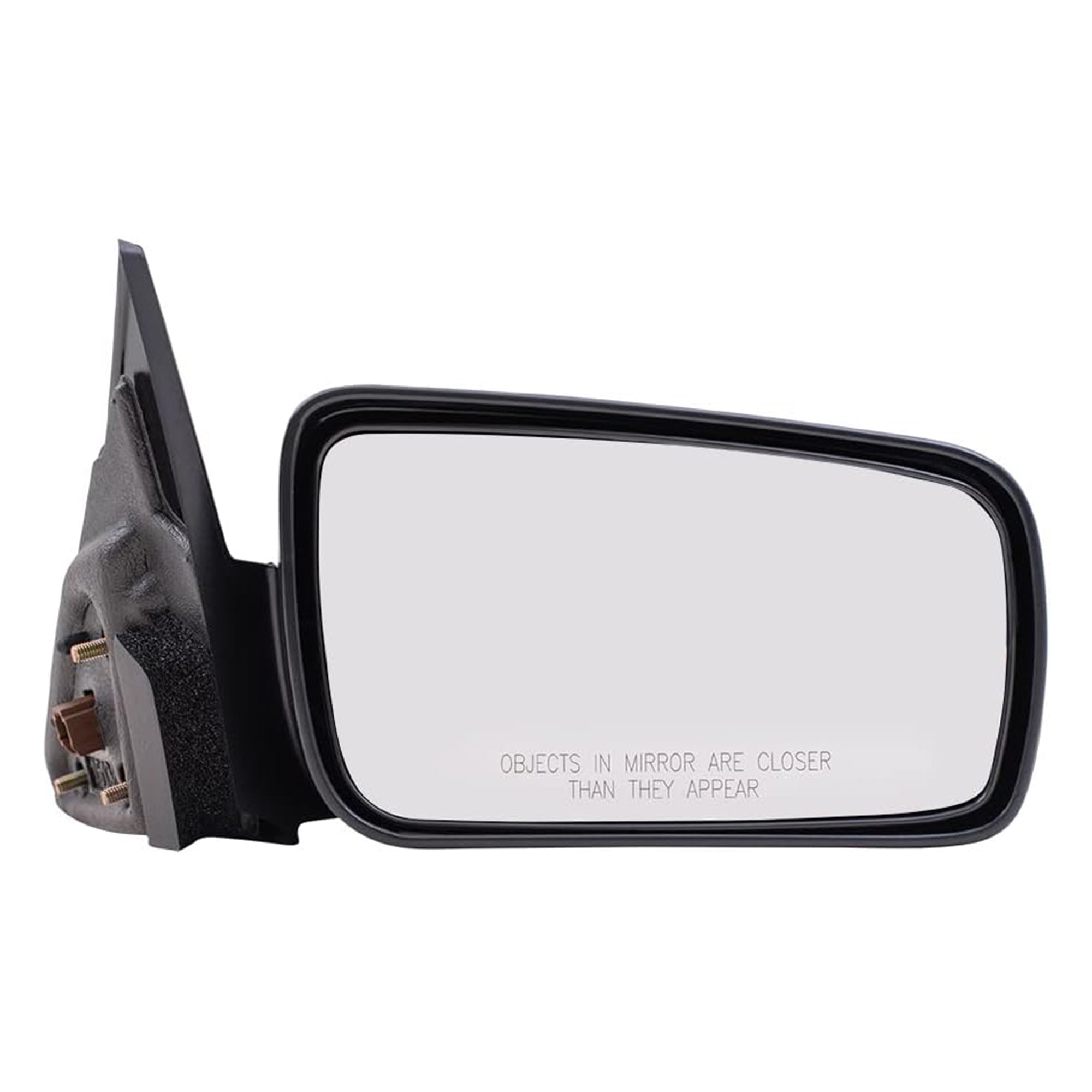 Brock Passenger Power Side View Mirror, Housing and Glass, Ready to Paint, Black - VMInnovations