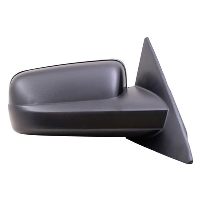 Brock Passenger Power Side View Mirror, Housing and Glass, Ready to Paint, Black - VMInnovations