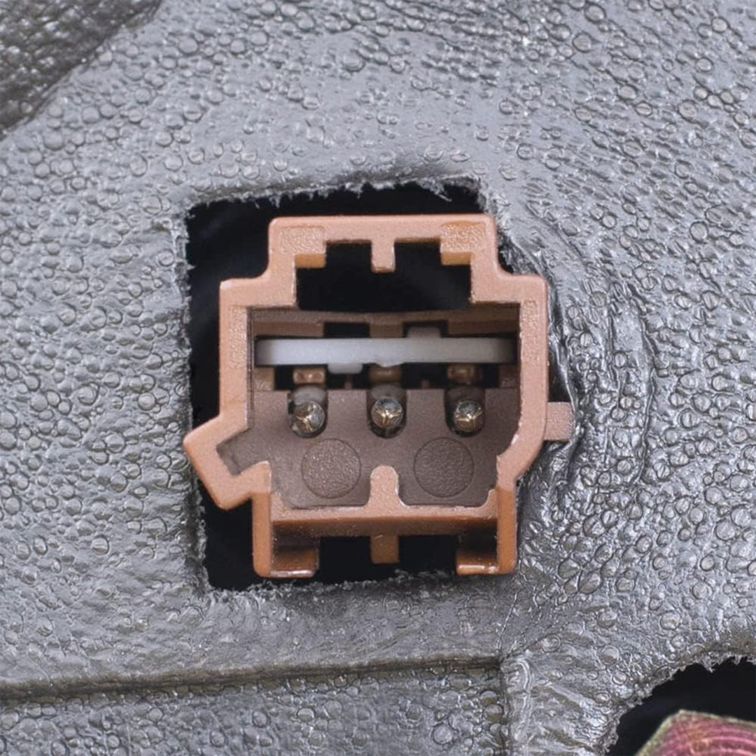 Brock Passenger Power Side View Mirror, Housing and Glass, Ready to Paint, Black