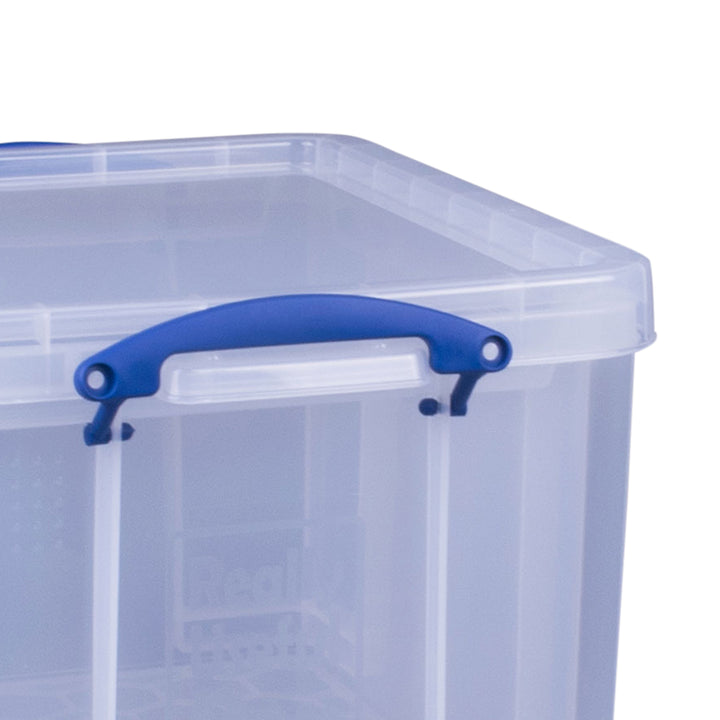 Really Useful Box 32 liter Storage Container w/Lock Handles, Clear(3pk)(Used)