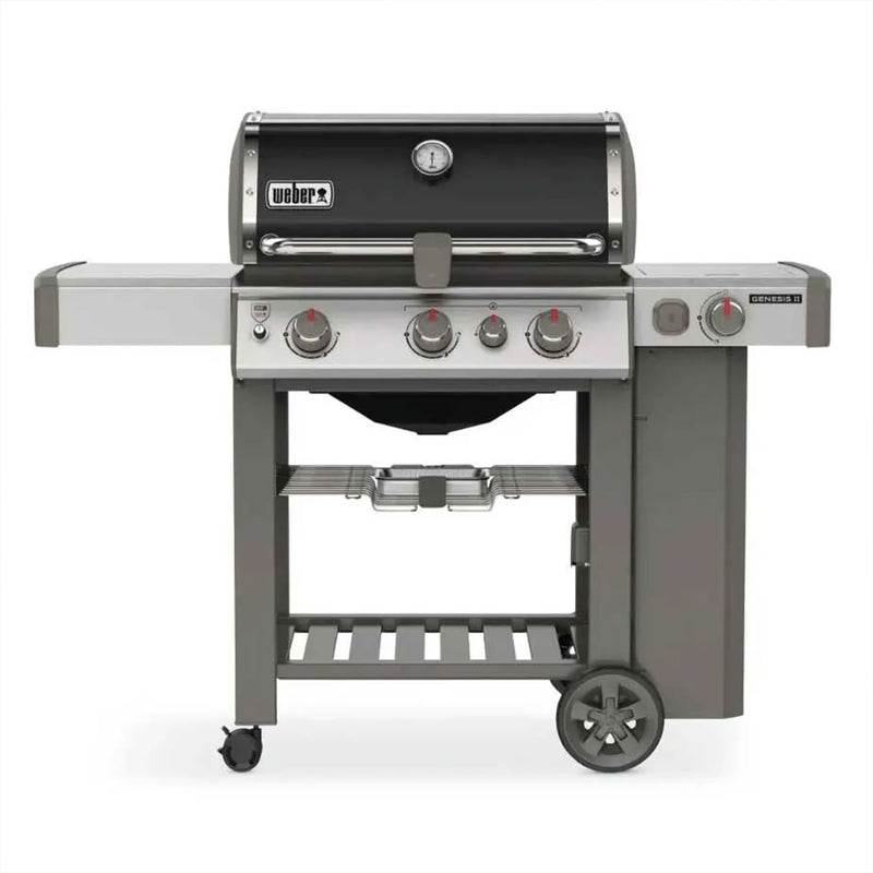 Weber Genesis II Stainless Steel 3 Burner Liquid Propane Grill, Black(For Parts)