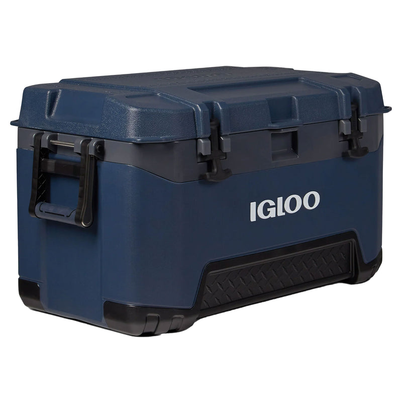 Igloo 72 Quart Ice Chest Cooler w/Cool Riser Technology, Rugged Blue (Open Box)