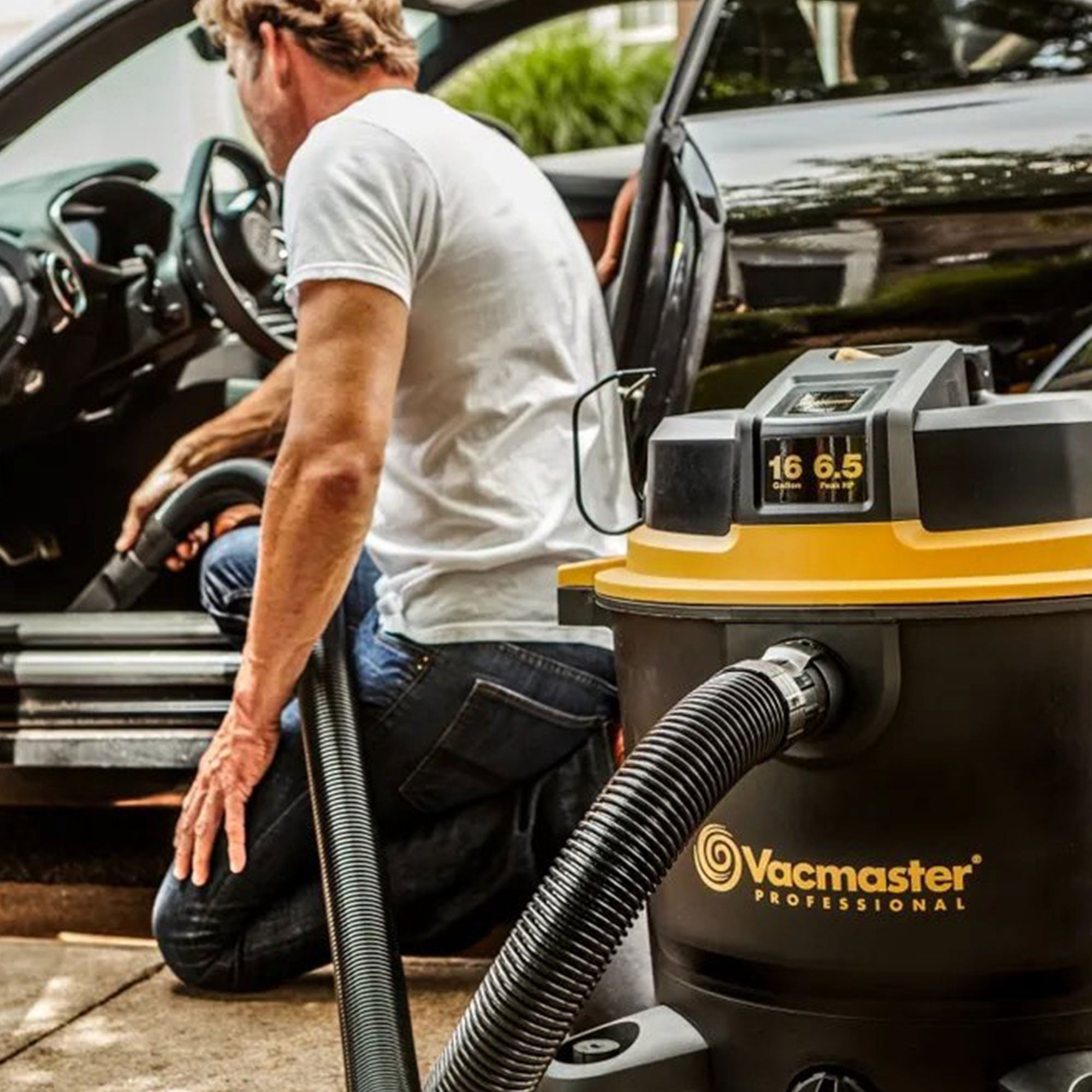 Vacmaster 16 Gallon 6.5 HP 150 CFM Plastic Wet Dry Vacuum and Blower, Black - VMInnovations
