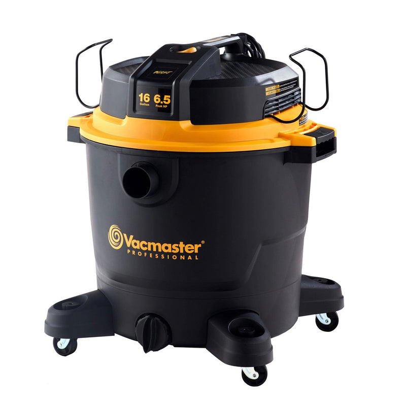 Vacmaster 16 Gallon 6.5 HP 150 CFM Plastic Wet Dry Vacuum and Blower, Black