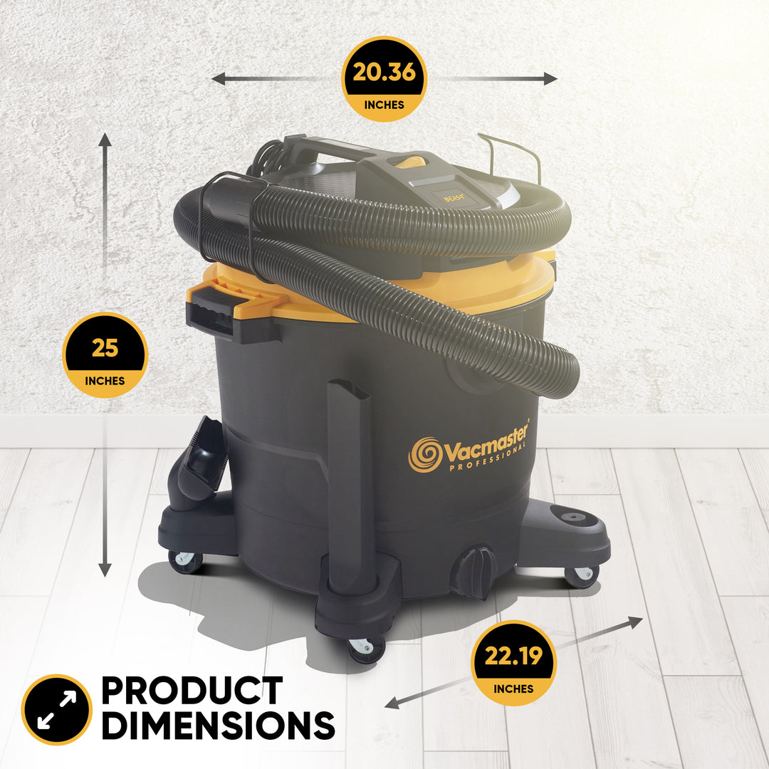 Vacmaster 16 Gal 6.5 HP 150 CFM Plastic Wet Dry Vacuum and Blower, Black (Used) - VMInnovations