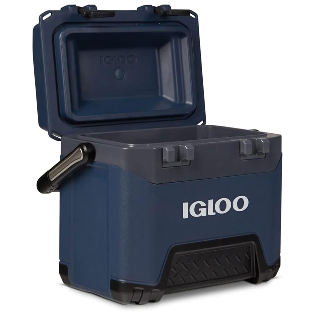 Igloo BMX 25 Qt Ice Chest Cooler w/Cool Riser Technology, Rugged Blue (Open Box)