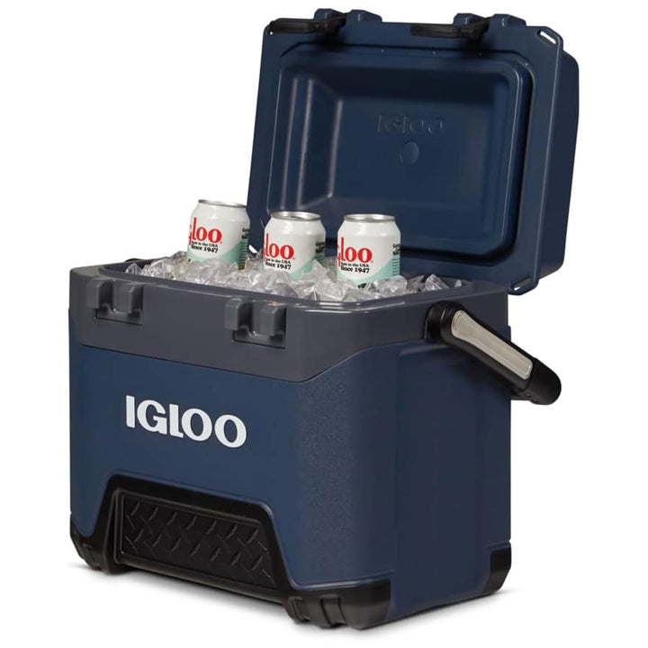 Igloo BMX 25 Qt Ice Chest Cooler w/Cool Riser Technology, Rugged Blue (Open Box)