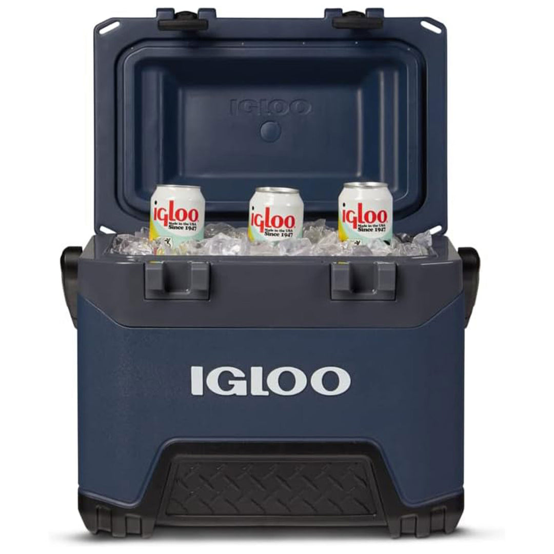 Igloo BMX 25 Qt Ice Chest Cooler w/Cool Riser Technology, Rugged Blue (Open Box)