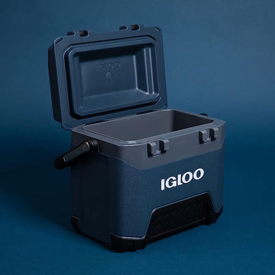 Igloo 25 Quart Ice Chest Cooler with Cool Riser Technology, Rugged Blue (Used)