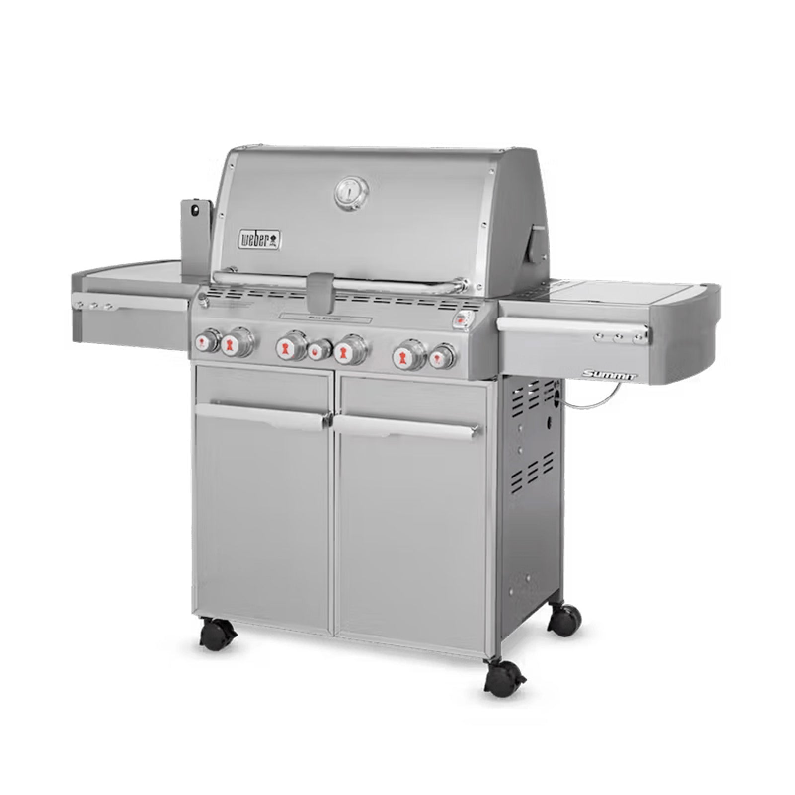 Weber Summit S-470 Steel 4 Burner 48,800 BTU Natural Gas Grill with Smoker Box - VMInnovations