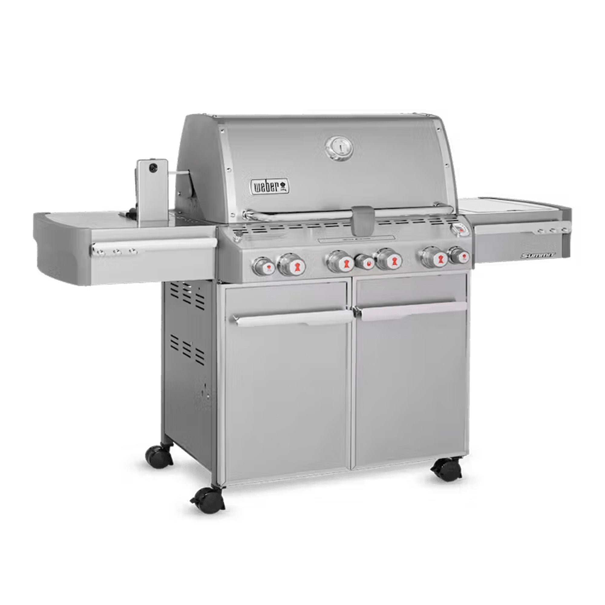 Weber Summit S-470 Steel 4 Burner 48,800 BTU Natural Gas Grill with Smoker Box - VMInnovations