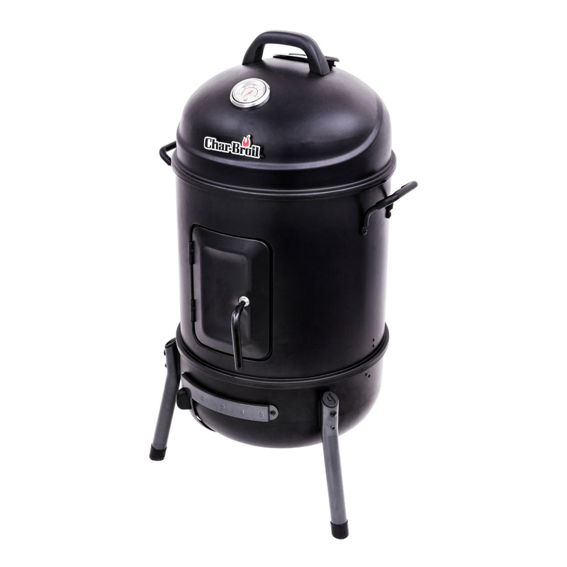 Char-Broil 16 Inch Alloy Steel Cylinder Bullet Smoker w/Dual Carry Handles(Used)