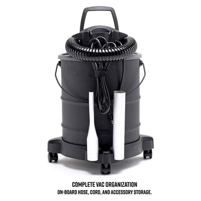 Vacmaster 6 Gal 120 Volt Corded Electric Ash Vacuum w/Wheels, Black (Open Box) - VMInnovations