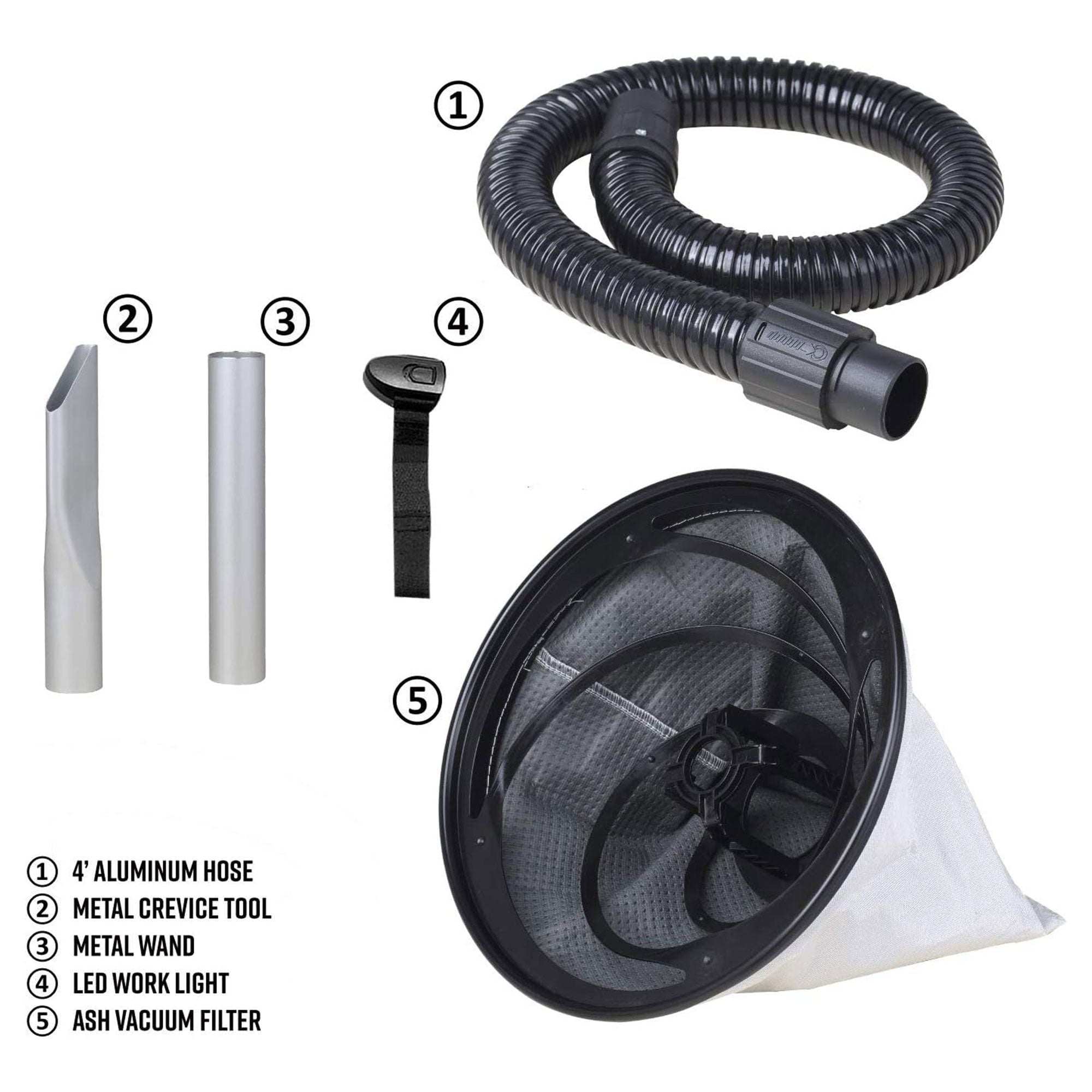Vacmaster 6 Gal 120 Volt Corded Electric Ash Vacuum w/Wheels, Black (Open Box) - VMInnovations