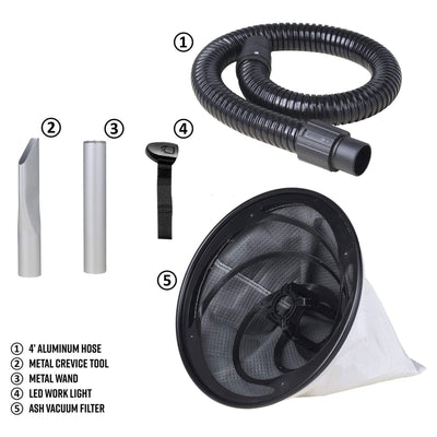 Vacmaster 6 Gal 120 Volt Corded Electric Ash Vacuum w/Wheels, Black (Open Box) - VMInnovations