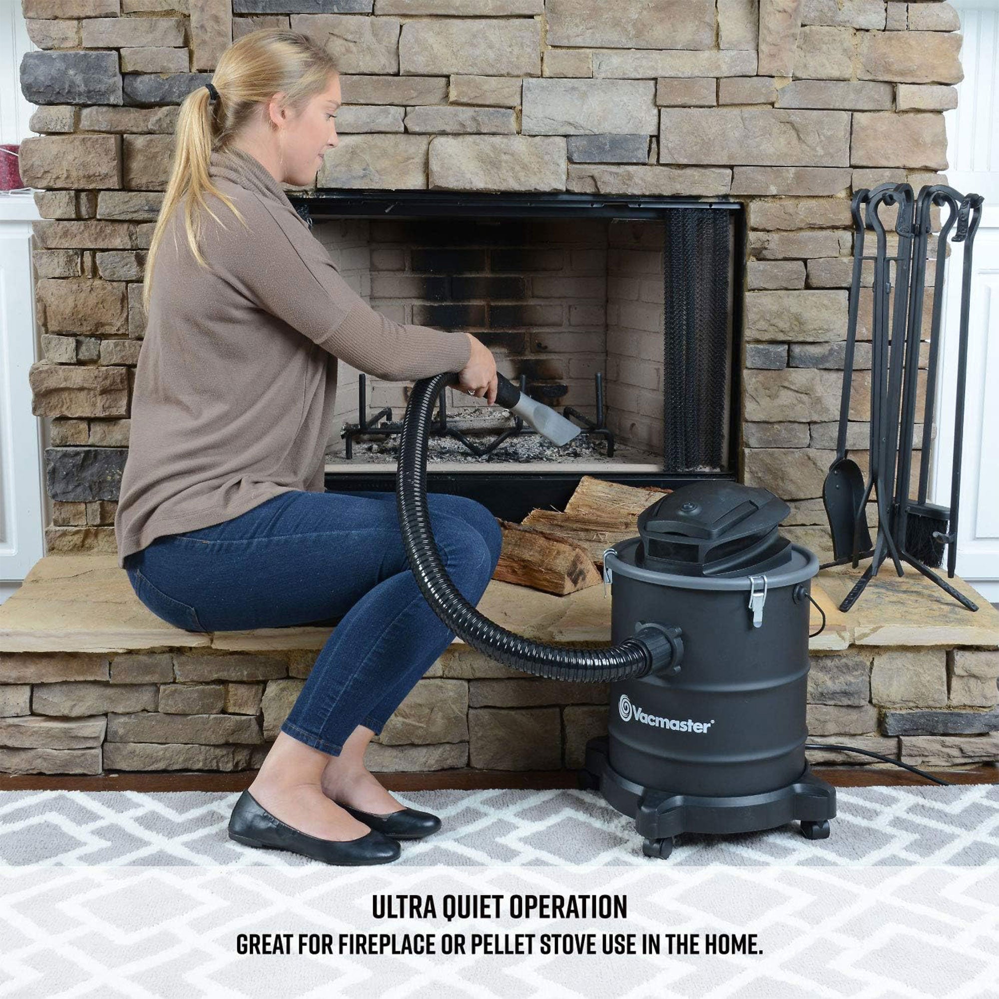 Vacmaster 6 Gal 120 Volt Corded Electric Ash Vacuum w/Wheels, Black (Open Box) - VMInnovations
