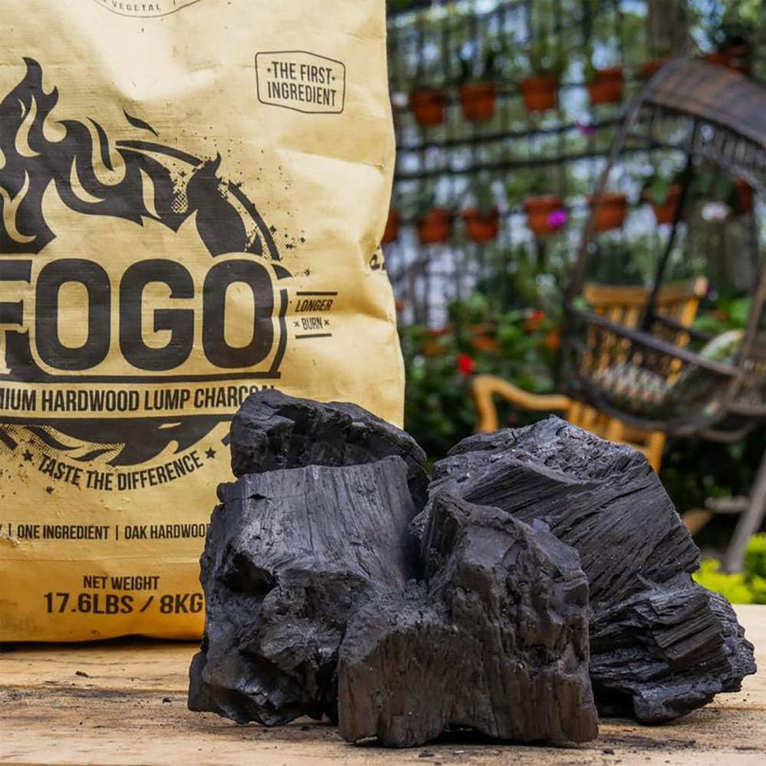 FOGO Super Premium 17.6 Pound All Natural Large Chunk Oak Hardwood Lump Charcoal