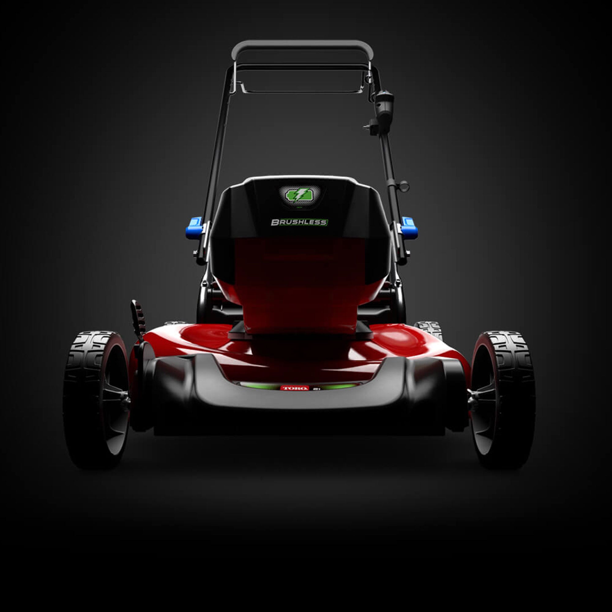 Toro Recycler 21 Inch Deck 60 V Max Brushless Motor Push Lawn Mower, Black/Red - VMInnovations