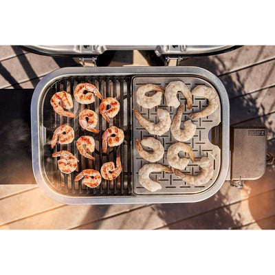 Weber Lumin Compact Portable Electric Steamer Smoker Grill, Black (Open Box) - VMInnovations