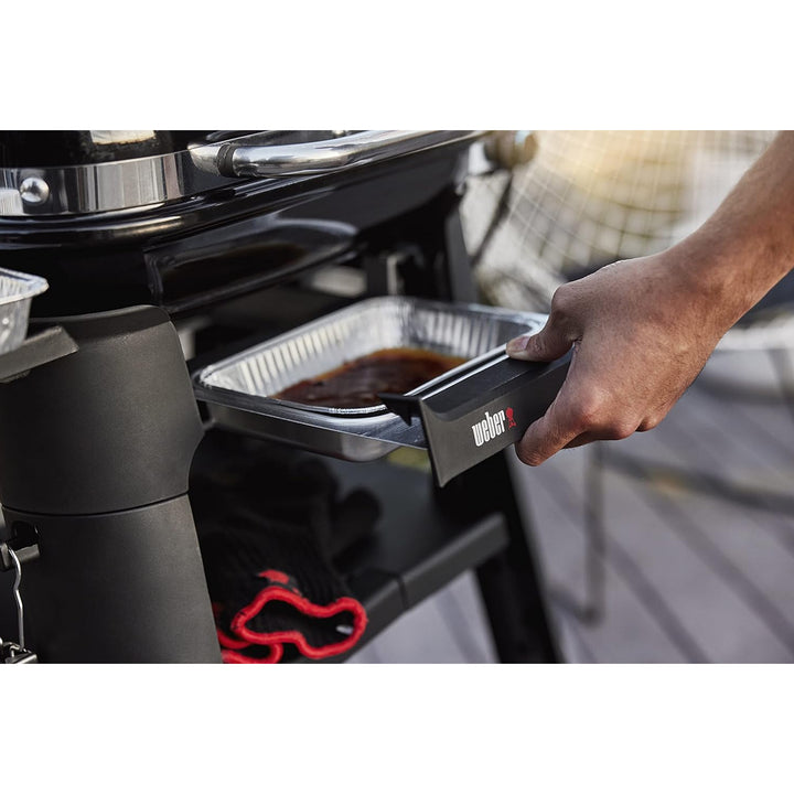Weber Compact Portable Indoor Outdoor Electric Smoker Grill, Black (For Parts) - VMInnovations