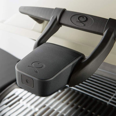 Weber Q3200 Aluminum Lid Portable 21,700 BTU Compact Natural Gas Grill, Titanium - VMInnovations