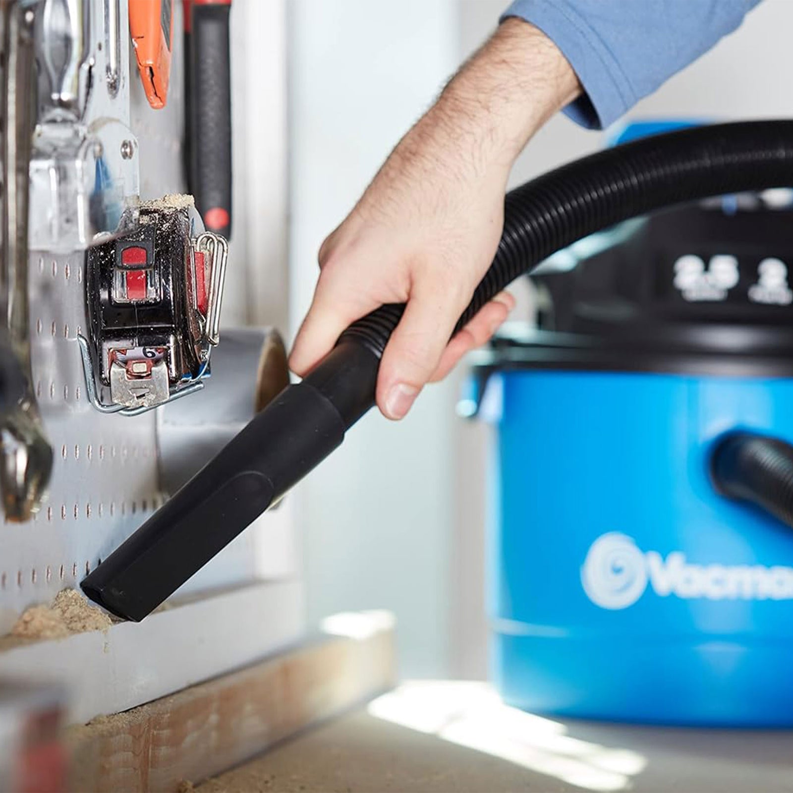 Vacmaster 2.5 Gal 2 HP Portable 2 in 1 Wet/Dry Vacuum & Attachments (Open Box) - VMInnovations