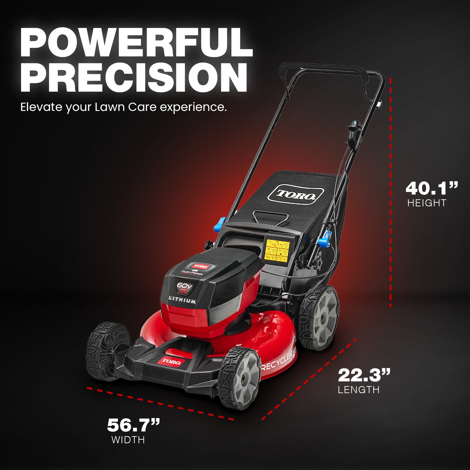 Toro Recycler 21” Deck 60V Max Motor Push Lawn Mower Tool Only, Red (For Parts) - VMInnovations