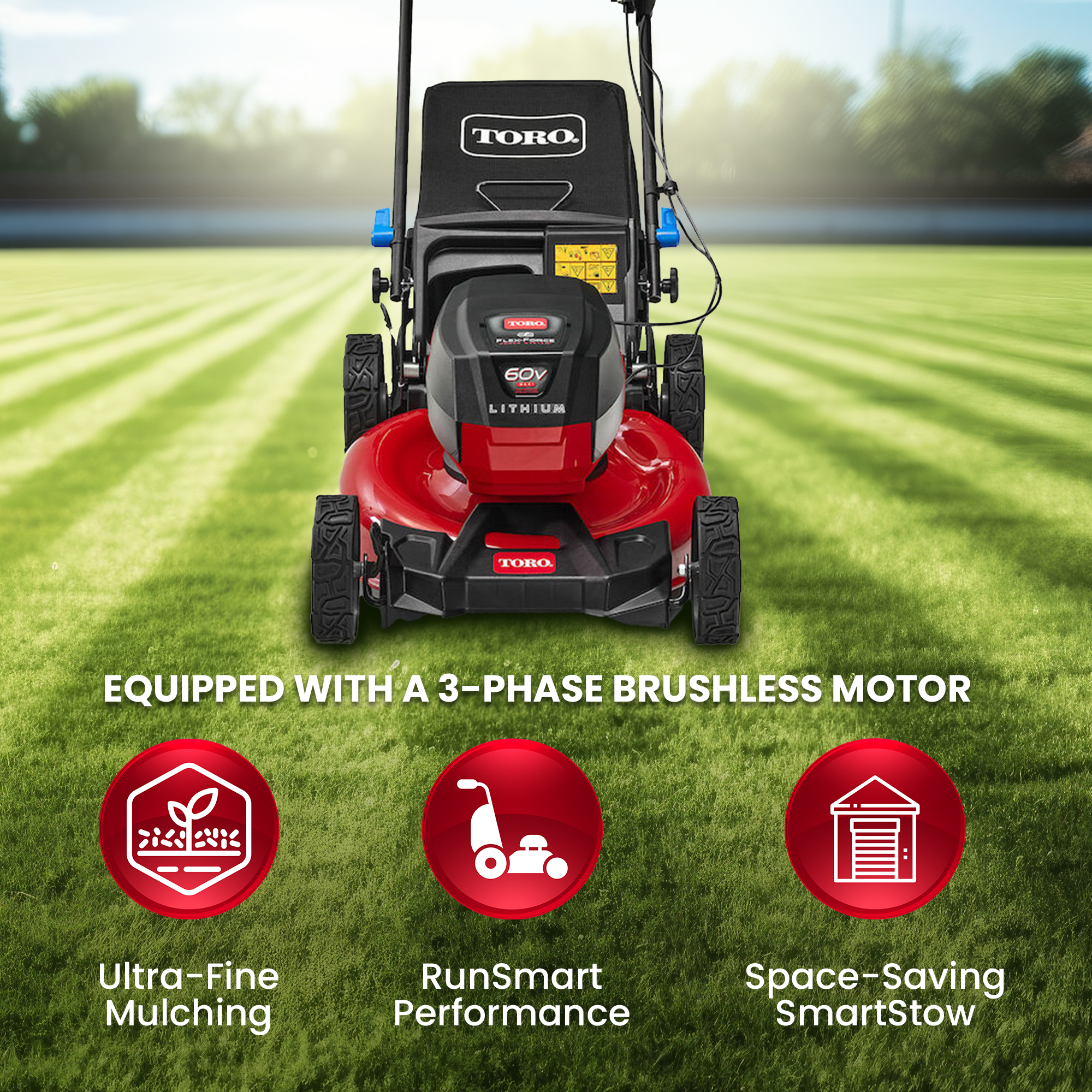 Toro Recycler 21” Deck 60V Max Motor Push Lawn Mower Tool Only, Red (For Parts) - VMInnovations