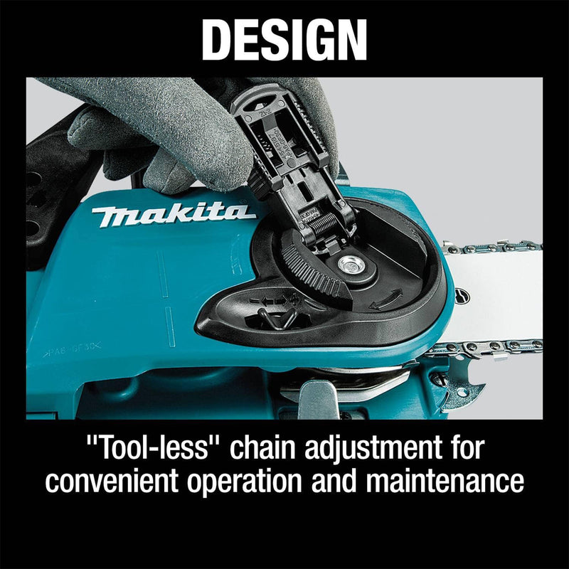 Makita LXT 36 Volt 16 Inch 4.0Ah Battery Powered Chainsaw Kit, Teal (Open Box)