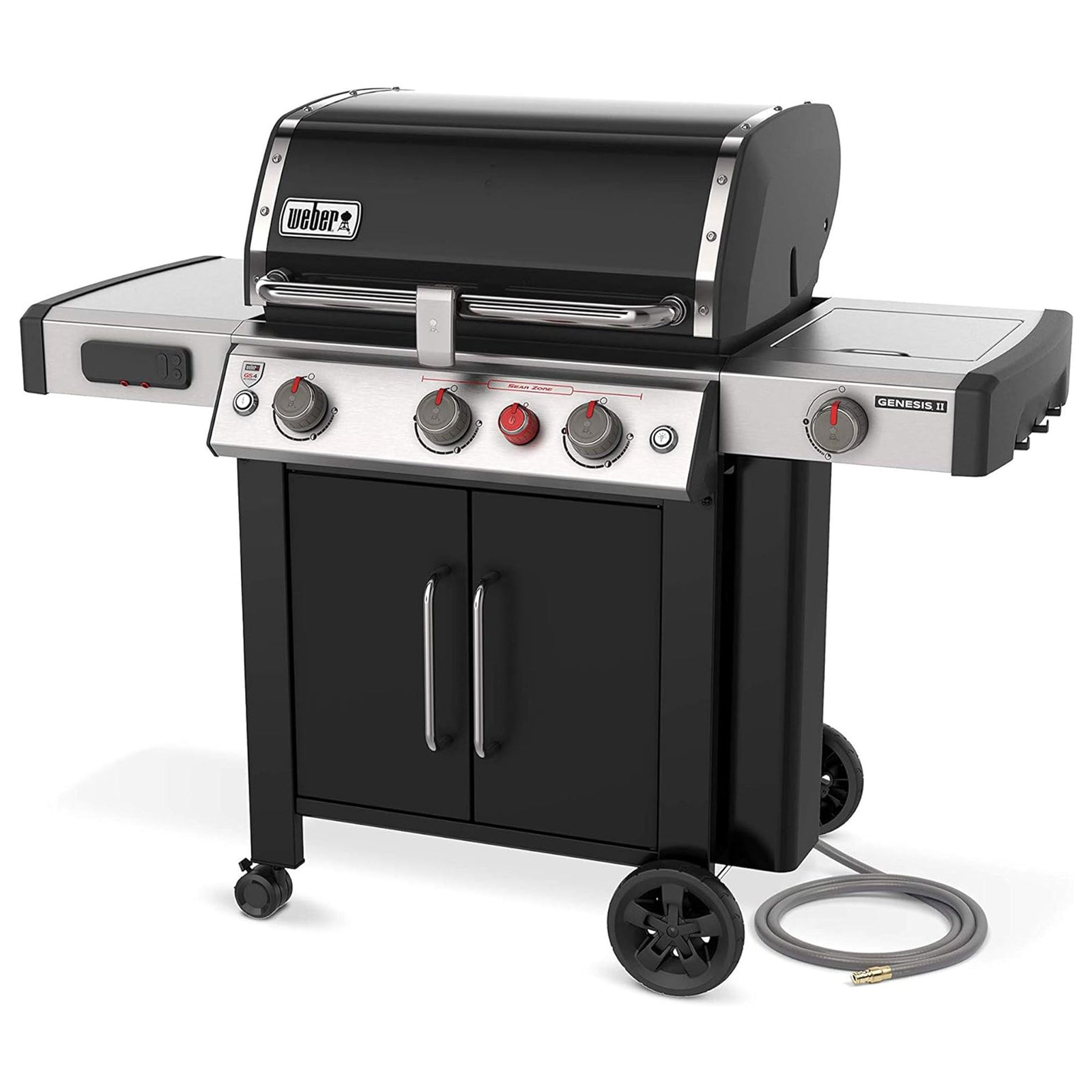 Weber Genesis EX-335 Stainless Steel 3 Burner Natural Gas Grill, Black(Open Box) - VMInnovations